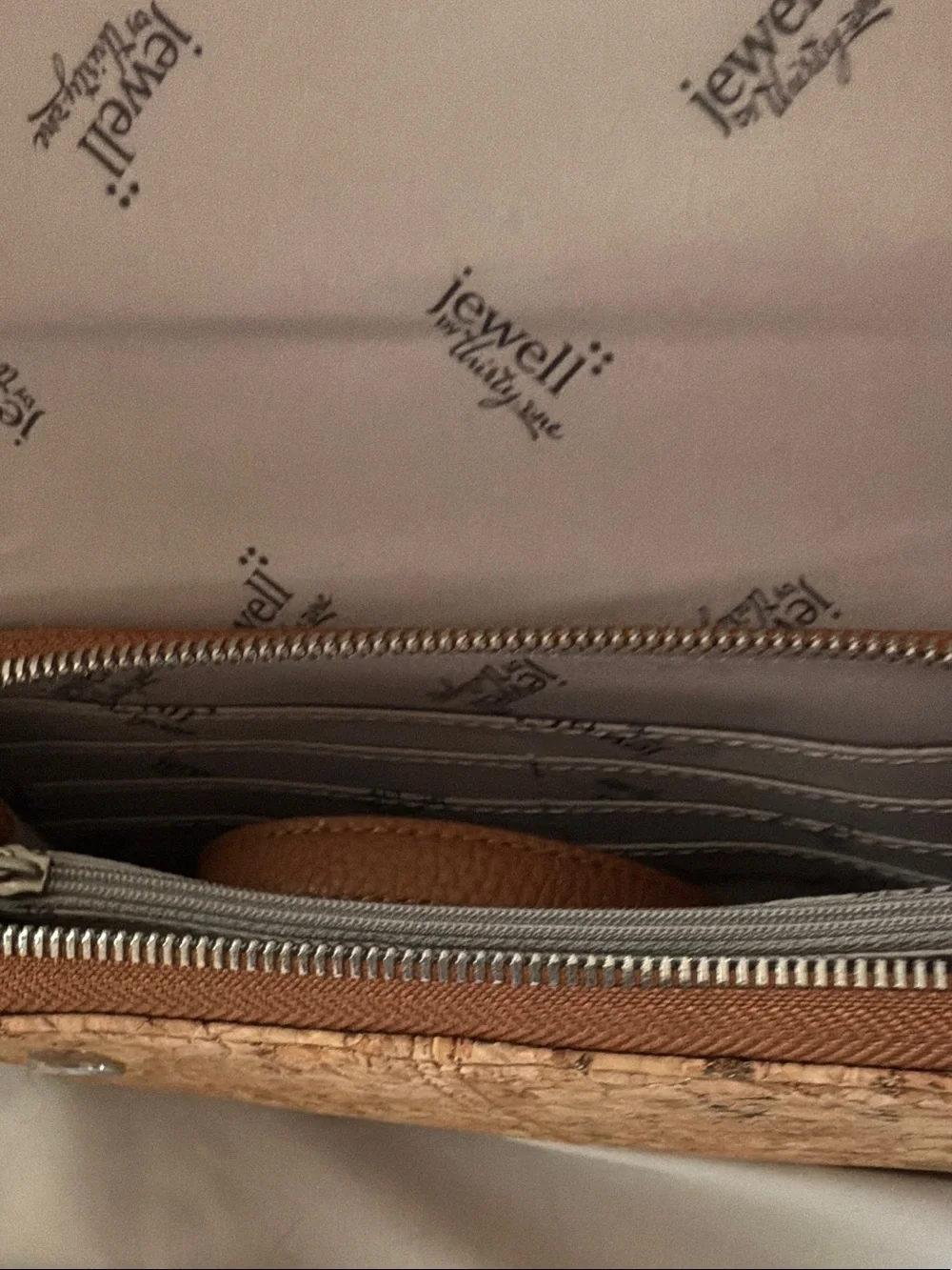 thirty-one Cork Fold-Over Wallet in Neutral Tan